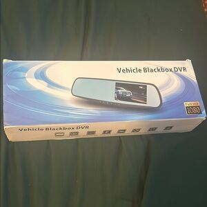 Silver In-Mirror Video Recorder for Car Audio and GPS